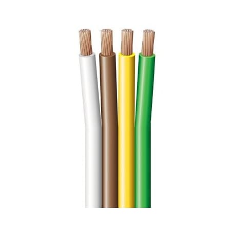 East Penn Primary Wire, Marine; Trailer, 16 AWG, Copper, Brown/Green/White/Yellow, PVC Jacket, Stranded 02915